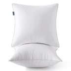 MIULEE 28x28 Euro Pillow Inserts (Set of 2) -Decorative Throw Pillow with 100% Cotton Cover Square for Sofa Couch - size: 28x28 Inch