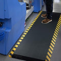 FEATOL Anti Fatigue Mat Industrial, Ergonomic Standing Floor Mat for Work for Stand -Safety Support for Leg & Back Pain(Yellow Border, 20" x 32", 2PC)