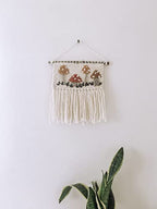 Handmade Woven Embroidered Yarn Wall Hanging Decor