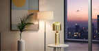 Cruiser’s Caché 15" Modern Domed Metal Table Lamp, Gold Finish. Complete with Lampshade - style: Modern Dome