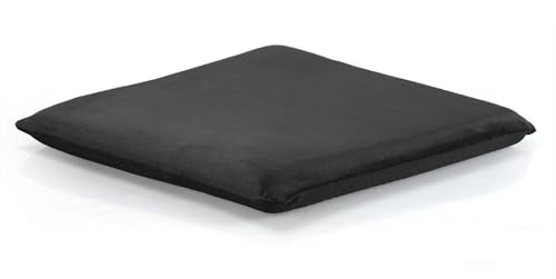 Augld Square Chair Seat Cushion Memory Foam Chair Cushion for Kitchen, Dining,Office or Car 16x16 in Black - color: Black, size: 16x16 In