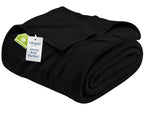 Utopia Bedding Knit Blanket King Size (90x102 Inches, Black) Soft Lightweight Jersey Breathable Sweatshirt Blanket for Bed,Couch & Sofa - color: Black, size: King