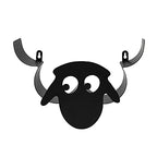 G Ganen Animal Decorative Toilet Paper Holders - Tissue Paper Storage Stand | Wall Mount Iron Tissue Basket, Sheep Art Decoration | Bathroom House Office Décor Tissue Paper Rolls Storage Shelf (Sheep)