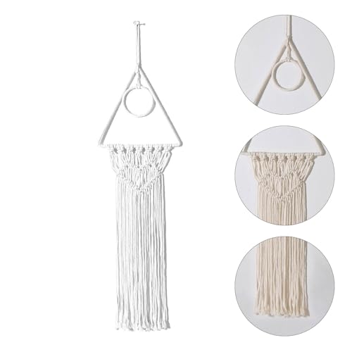 Thereisno Unique Handmade Cotton Woven Wall Hangings Wall Decorations for Bohemian Style Home Living Space Well Workmanship Tapestry