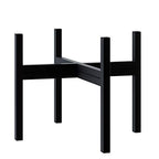 FaithLand Mid Century Plant Stand Indoor Outdoor(Plant Pot Not Included), Holds Planters with a Maximum Width of 14 Inch, Metal Planter Stand, Potted Plant Holder, Black - Width Not Adjustable - size: 14 inch