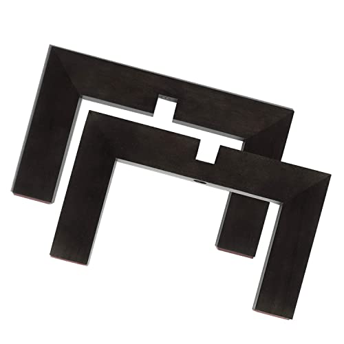 Gendral Forwepup Plant Stand Indoor Outdoor, Mid Century Plant Stand for Indoor Plants, Wood Modern Plant Holder Rattan Flower Plant stool, Low Short Boho Rustic Planter Stand, Fit 5-15 Inch Pot… - color: 1 Black