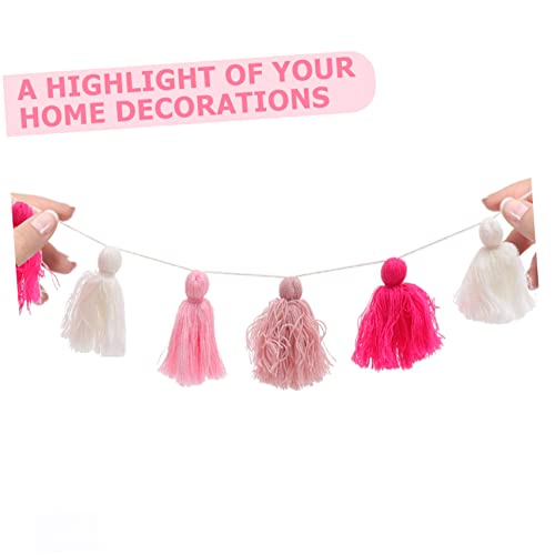 Bohemian Style Fringed Tapestry Tassel Decor Wall Hanging Multipurpose Home Decor for Living Room Bedroom