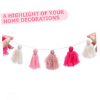 Bohemian Style Fringed Tapestry Tassel Decor Wall Hanging Multipurpose Home Decor for Living Room Bedroom
