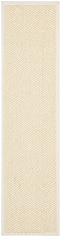 SAFAVIEH Natural Fiber Collection Runner Rug - 2'6" x 12', Cream, Sisal, Woven Design with Border (NF525A) - color: Creme, size: 2'6" x 12' (Runner)