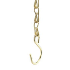 PINGEUI 8 Pack Gold Hanging Baskets Chains, 16 Inch Heavy Duty Metal Hanging Basket Chain Decorative Chains with S Hook, Plant Hanger Indoor Outdoor Replacement Hanging Chains
