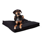 South Pine Porch Mila Square Tufted Pillow Style Dog Bed, Black, Medium (32" x 32") - color: Black, size: Medium (32" x 32")