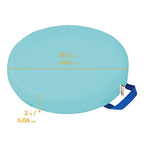 ECR4Kids SoftZone Floor Cushions, Round, Flexible Seating, Seafoam, 6-Piece - color: Seafoam