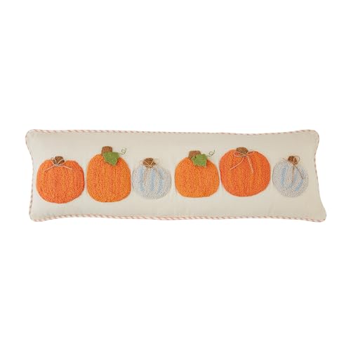 Mud Pie Long Tufted Pumpkin Pillow; 11" x 35"