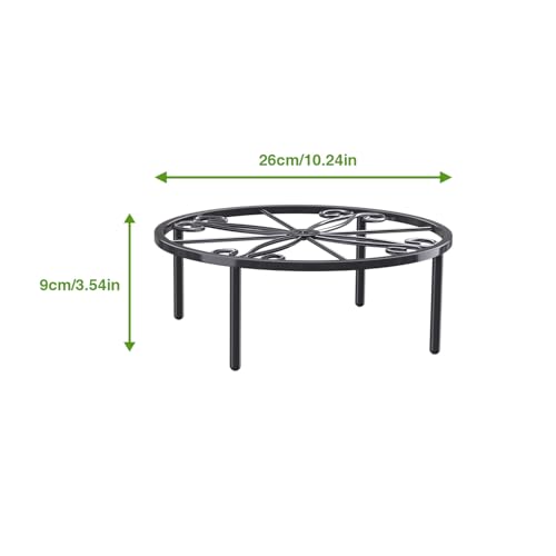 bussdis 10.24IN Short Plant Stand-Heavy Duty Flower Pot Stand, Potted Plant Holder, Anti-rust Metal Plant Pot Shelf for Room Indoor and Outdoor Courtyard, Gardens.