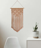 Winterdemoon Handmade Cotton Home Decor Macrame Wall Hanging Khaki - color: Khaki