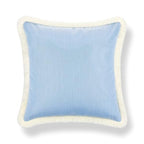 Hofdeco Premium Coastal Hampton Outdoor Performance Throw Pillow Cover Only, 22"x22" Water Repellent, UV and Fade Resistant for Backyard, Couch, Poolside, Azure Blue Woven Solid - color: Azure Blue Solid 22"x22"