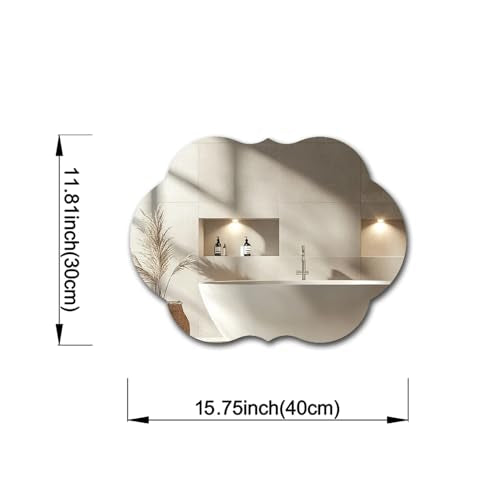 Antique Acrylic Mirror Anti-Scratch Unbreakable Shatterproof HD Tempered Wall Decorative Mirrors for Restaurant Bedroom Kitchen Office Gym(Antique Style 2,11.81 "x 15.75") - color: Antique Style 2