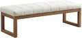 Zihanhome 52.7" Bedroom Bench for End of Bed, Modern Upholstered Teddy Fabric Entryway Bench & Dining Bench, Footrest Stool Bench with Solid Wood Frame for Bedroom, Living Room (Beige) - color: Beige