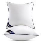 Siluvia 18"x18" Pillow Inserts Set of 2 Decorative Square Throw 18" Pillows with 100% Cotton Cover for Sofa, Couch, and Bed - White - size: 18x18 Inch (Pack of 2)