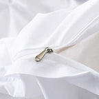 Feelyou Queen Duvet Cover Set Pinch Pleated Bedding Sets Pintuck Tufted Microfiber Polyester Luxury Comforter Cover with 2 Pillow Shams White, Solid Geometric Pattern 3 Pieces - color: White, size: Queen