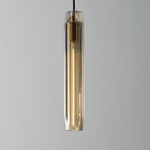Pendant Lights Kitchen Island Pendant Lights Pendant Light fixtures Kitchen Pendant Light pendent Light 15" Amber Crystal lampshade Island Pendant Lights for Kitchen - color: Amber,Copper color