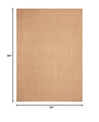 Martha Stewart x SAFAVIEH Area Rug Collection - 5' x 7', Beige, Sisal & Jute, Farmhouse Style, Ideal for Living Room, Bedroom, Office, Dining Space (MSR9501B)
