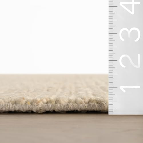 Dash & Albert Hades Soumak Jute Rug, 2' X 3', Ivory Solid Pattern - color: Hades Ivory, size: 2' x 3' (Rectangular)