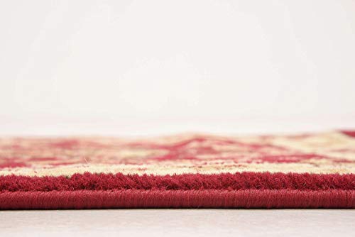 Unique Loom Sialk Hill Collection Area Rug - Washington (2' 2" x 8' 2" Runner, Burgundy/ Cream) - color: Burgundy/Cream, size: 2'2" x 8'2" (Runner)
