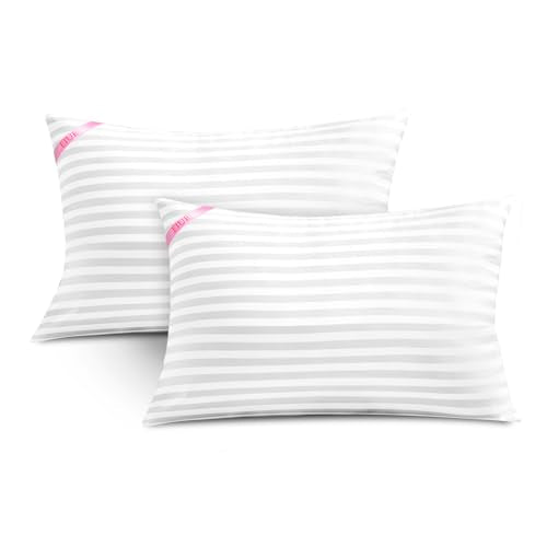 EIUE Throw Pillow Inserts, Machine Washable Pillows,Premium Polyester Fiber Fill for Sofa Bed & Decorative Cushions (White, 12x20inch) - size: 12x20inch