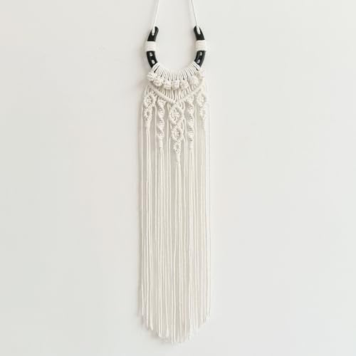 Moosira Equestrian Macrame Wall Hanging, Horseshoes Macrame Wall Hanging, Macrame Horseshoes, Equestrian Wall Art,Boho Western Decor, Boho Wall Decor Tapestry, Unique Horse Lover Gift for Cowgirl Room, Nursery, Farmhouse (Horseshoes-Bud) - color: Horsesho