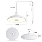 Plug in Pendant Light Hanging Light Fixture for Kitchen Island 18W Farmhouse Adjustable Pendant Lighting with Color Change for Kitchen, Bar, Sink, Dining Room, Bedroom, Living Room, Entryway. - color: White-12inch
