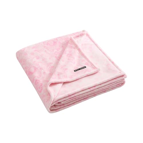 Betsey Johnson - Blanket, Buttery-Soft Throw Blanket for Couch or Bed, Boldly Plush & Oversized Bedding (Betsey Damask Pink, 50" x 70") - color: Betsey Damask Pink