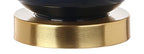 JONATHAN Y 20.5" Navy Glass Table Lamp, Modern Gourd Bedside Nightstand Lamp for Bedroom, Living Room, White Linen Shade, LED Bulb Included (JYL1028F) - color: Navy, size: Single