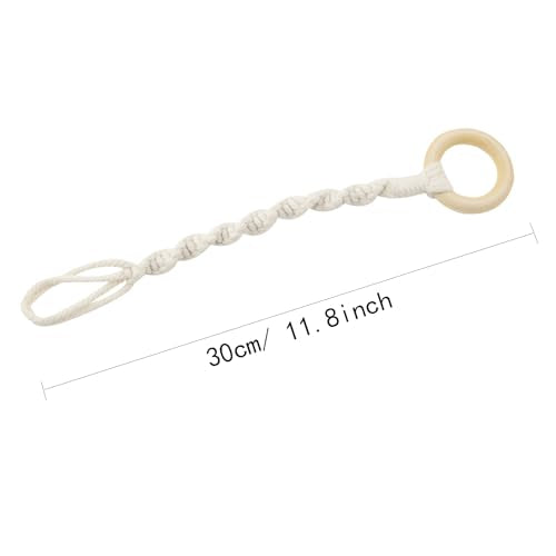 2PCS Hand Woven Hanging Basket Extender Plant Hangers Cotton Cord Decorative Arrangement Hanging Cord for Ceiling Walls Fences Balcony Decorations Hanging Planters Plants