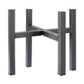 YueTong 2 Pack Indoor Plant Stand for Large Plants, Outdoor Plant Stands Fits 12-16 inch Pot,Adjustable Metal Heavy Duty Planter Stand(Matte Black) - size: 12-16" 2pack