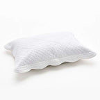 Calla Angel Sage Garden Luxury Pure Cotton Quilted Pillow Sham, Standard, 20x26, White - color: White, size: Standard