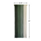 TANNCOY Green Macrame Wall Hanging, Handmade Long Boho Tapestry Decor Wall Art for Living Room, Office, Home, 40" L x 15.75" W