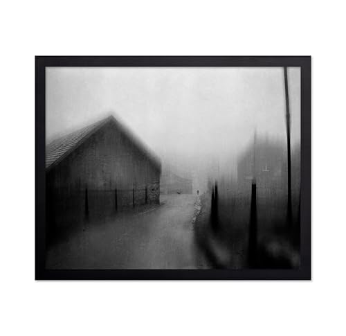 Monem Art Walking Down a Foggy Road Print - A New False Reality Poster - Landscape Art - Monochrome Office or Living Room Decor - 8x10 Unframed Wall Art by Adam Dauria - color: Style-05, size: 8"L x 10"W