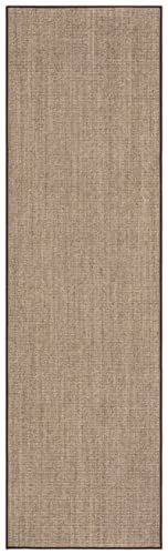 Martha Stewart x SAFAVIEH Area Rug Collection - 2'3" x 8' Runner, Light Brown, Sisal & Jute, Farmhouse Style, Ideal for Living Room, Bedroom, Foyer, Hallway (MSR9501T) - color: Light Brown, size: 2'3" x 8' (Runner)