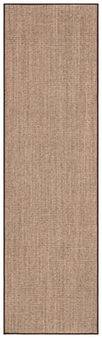 Martha Stewart x SAFAVIEH Area Rug Collection - 2'3" x 10' Runner, Light Brown, Sisal & Jute, Farmhouse Style, Ideal for Living Room, Foyer, Bedroom, Hallway (MSR9501T) - color: Light Brown, size: 2'3" x 10' (Runner)
