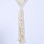Elegant Macrames Woven Wall Hangings Tapestrys Tassels Cotton Rope Heart Shaped Dreamcatchers Wedding Decorations Wall Hangings Tapestrys