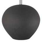 360 Lighting Paulo 24 1/2" High Pot Farmhouse Rustic Southwestern 3-Way Table Lamp Matte Black Ceramic Single Fabric Beige Shade Living Room Bedroom Bedside Nightstand House Office Home Reading