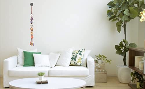 Handmade Hanging Ornaments 7 Chakra Raw Stones Home Decoration Feng Shui Ornament - color: A-style 8