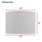 Aspen Creative 31604, Drum Spider Lamp Shade, Natural Rattan, 12" Top x 12" Bottom x 9" Height - color: Rattan