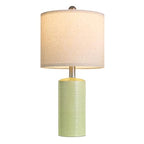 G-SAFAVA 20.5" Small Table Lamps for Living Room Lamp Single Ceramic Lamps for Bedroom Bedside Lamps Modern Boho Lamps for Night Stands Farmhouse Nightstand Lamp Side End Table Lamp, Light Green - color: Light Green - Single