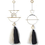 Cute Wall Hanging Macrame Wall Hanging Brass Wall Art Tassel Handmade Home Décor (Gold) - color: Gold