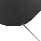 360 Lighting Paulo 24 1/2" High Pot Farmhouse Rustic Southwestern 3-Way Table Lamp Matte Black Ceramic Single Fabric Beige Shade Living Room Bedroom Bedside Nightstand House Office Home Reading