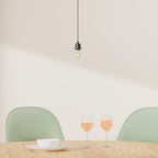 Pendant Lights Kitchen Island, Black Pendant Light with Glass Lampshade, 71 Inch Adjustable Hanging Lamp for Kitchen Living Room, Modern Farmhouse Industrial Ceiling Lighting Fixture(E26 Base,No Bulb) - size: 1Light - D 5.91 IN
