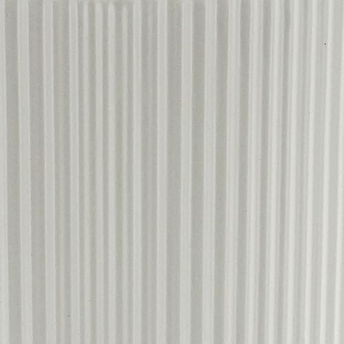 Amazon Basics Fluted Ceramic Planter Pot for Indoor Outdoor Plants, Round Flower Pot with Drainage Hole, 8-inch, White - color: White, size: 8-Inch