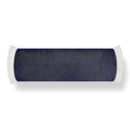 Hofdeco Premium Coastal Hampton Outdoor Performance Bolster Pillow Cover Only, 6"x20" Water Repellent, UV and Fade Resistant for Backyard, Couch, Poolside, Indigo Blue Woven Solid - color: Indigo Blue Solid 6"x20"